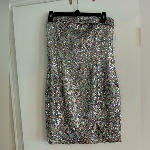 NWOT Strapless Sequin VICI Dolls Mini Dress.